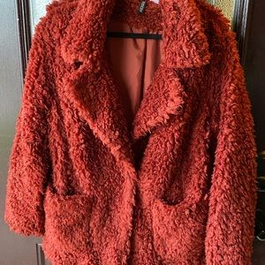 Faux fur jacket